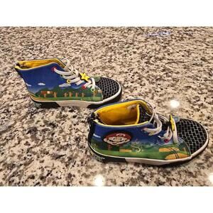Ground Up Nintendo Super Mario Hi Top Youth Size 13